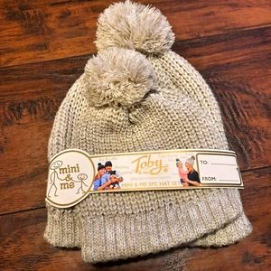 🇺🇲2pc Mom & Baby set Mini & Me Child beanie 6-18mo